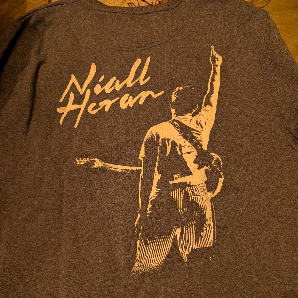Niall Horan Gray Graphic Shirt